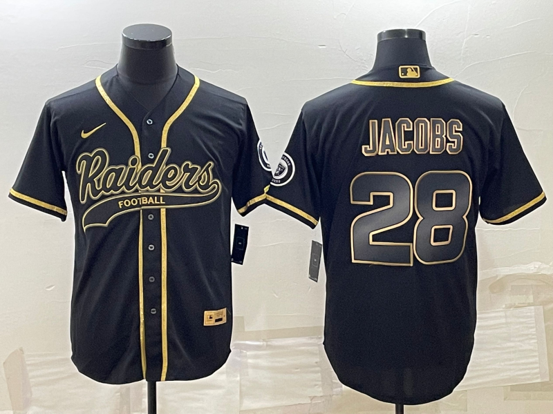 Men's Las Vegas Raiders Josh Jacobs #28 Black Jersey Joint Edition